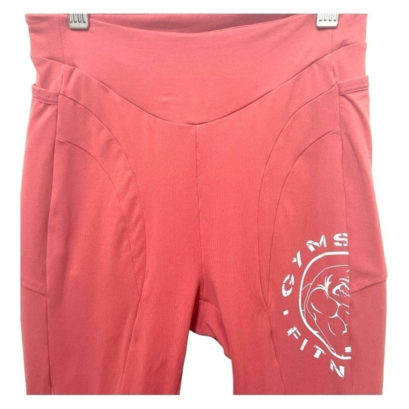 Gymshark Leggings Legacy Fitness Moroccan Brick Side Pockets Compression Small - Picture 10 of 15